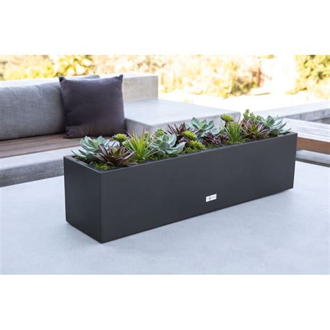 veradek metallic series galvanized powder-coated steel planter box|Metallic Series Handmade Metal Planter Box & Reviews .